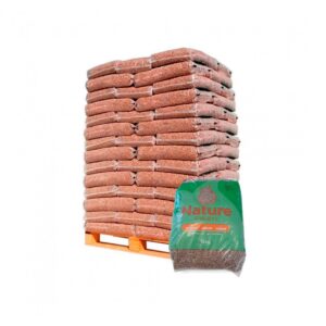 Palete de 65 sacos de 15 kg de pellet certificado Nature 6mm